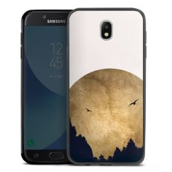 Deux oiseaux et la lune