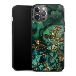 Aspetto marmorizzato ciano glitterato