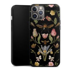 Fleurs Sauvages et Abeilles Fond Noir