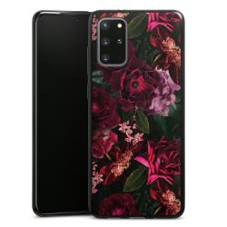 Dunkelrote und rosa Blüten