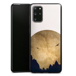 Deux oiseaux et la lune