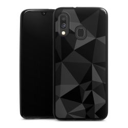 Motif Polygone Noir