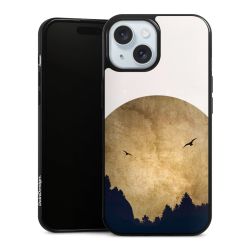 Twee vogels en de maan