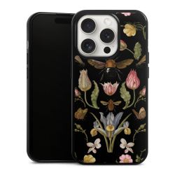 Wildblumen und Biene Schwarz