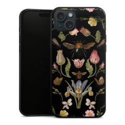 Fleurs Sauvages et Abeilles Fond Noir