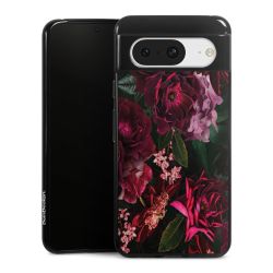 Dunkelrote und rosa Blüten