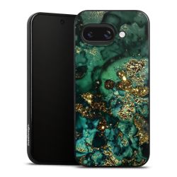 Aspetto marmorizzato ciano glitterato