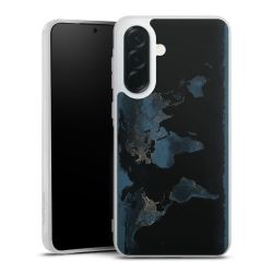 Mappa del mondo con luce notturna