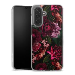 Donkerrode en roze bloemen