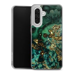 Aspetto marmorizzato ciano glitterato