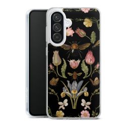 Wildblumen und Biene Schwarz