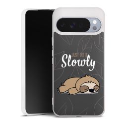 Just Do It Slowly Sloth Grey