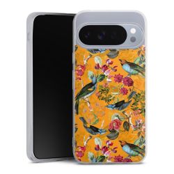 Vogels Bloemen Behang