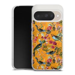 Vogels Bloemen Behang