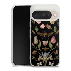 Wildblumen und Biene Schwarz