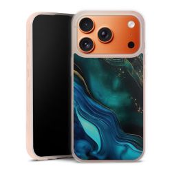 Encre bleue et dorée