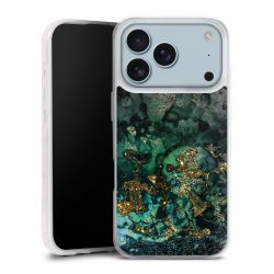 Aspetto marmorizzato ciano glitterato