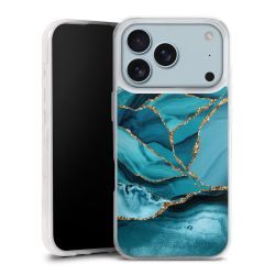 Eisblaue Marmor Landschaft