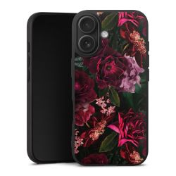 Dunkelrote und rosa Blüten