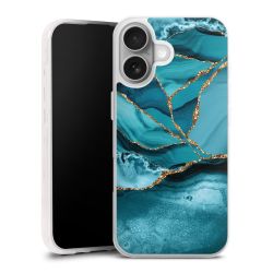 Eisblaue Marmor Landschaft