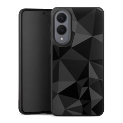 Motif Polygone Noir
