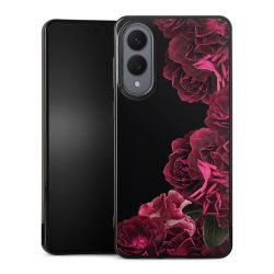 Rose vintage su nero