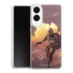 Der Mandalorianer und Grogu Sonnenguntergang Wolken