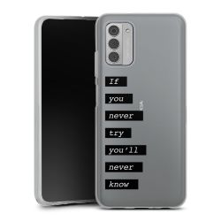 Silikonskal genomskinlig