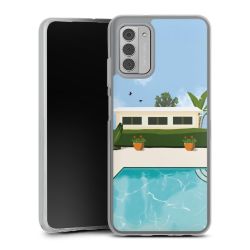 Silikonskal genomskinlig