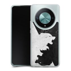 Silikonskal genomskinlig