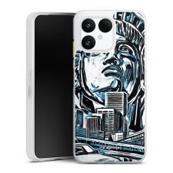 Silikonskal genomskinlig