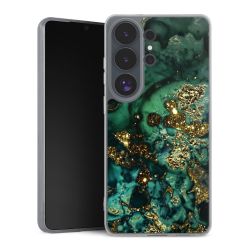 Aspetto marmorizzato ciano glitterato