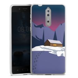 Silikonskal genomskinlig