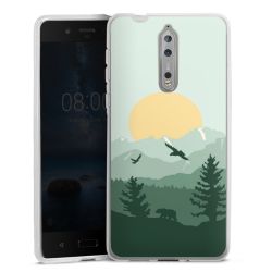 Silikonskal genomskinlig