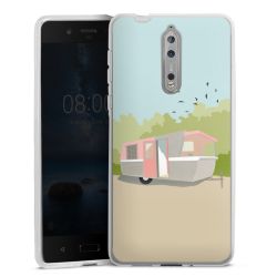 Silikonskal genomskinlig