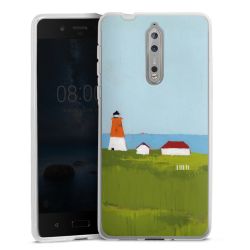 Silikonskal genomskinlig