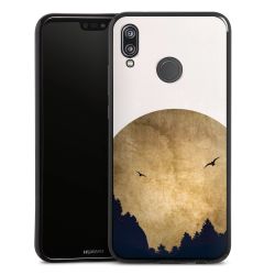 Twee vogels en de maan