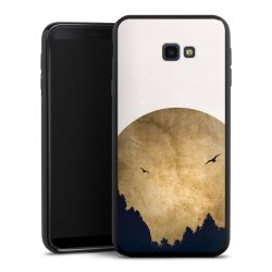 Deux oiseaux et la lune