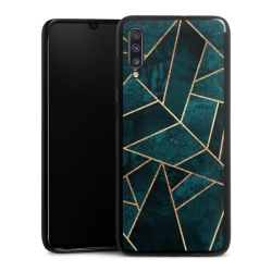 Imprimé or pierre sarcelle profond