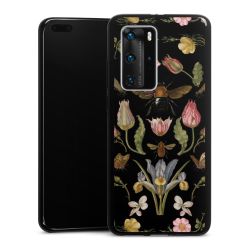 Veldbloemen en Bijen Zwart