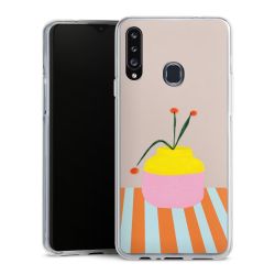 Silikonskal genomskinlig