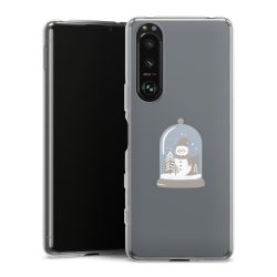 Silikonskal genomskinlig