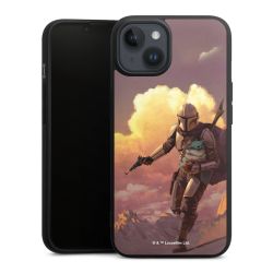 Der Mandalorianer und Grogu Sonnenguntergang Wolken