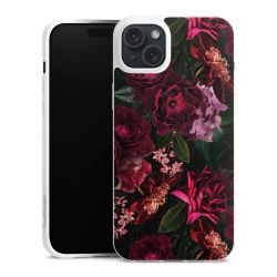 Dunkelrote und rosa Blüten