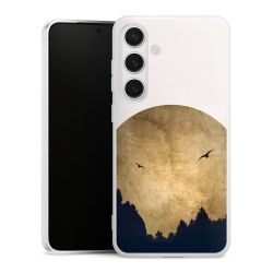 Twee vogels en de maan