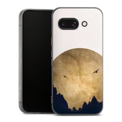 Deux oiseaux et la lune