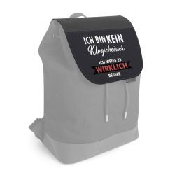 Wechselklappe für Rucksack schwarz