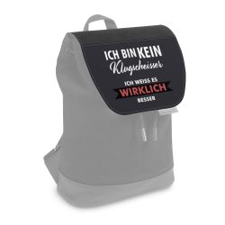 Wechselklappe für Rucksack Small schwarz