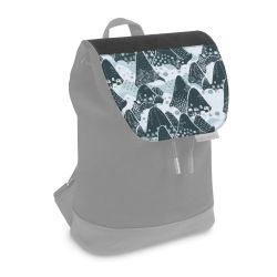 Flap for backpack small black