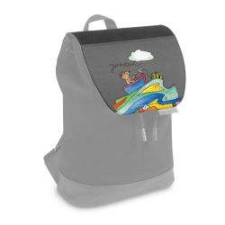 Flap for backpack small black